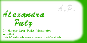 alexandra pulz business card